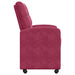 Scaune de dining cu roți 2 pcs bordo 58 x 67 x 97 cm Catifea - WALTI WALTI
