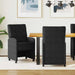 Scaune de dining cu roți 2 pcs Negru 58 x 67 x 97 cm Catifea - WALTI WALTI