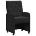 Scaune de dining cu roți 2 pcs Negru 58 x 67 x 97 cm Catifea - WALTI WALTI
