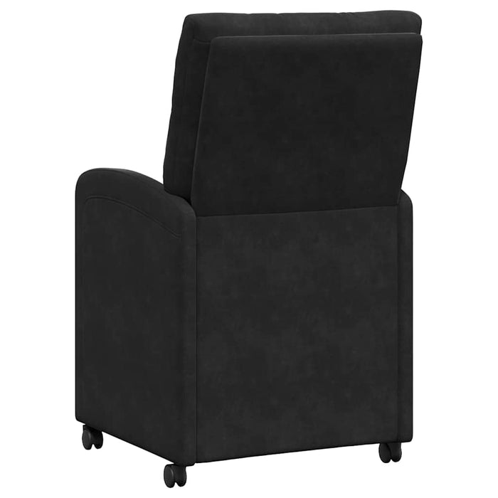 Scaune de dining cu roți 2 pcs Negru 58 x 67 x 97 cm Catifea - WALTI WALTI