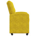Scaune de dining cu roți 2 pcs Galben 58 x 67 x 97 cm Catifea - WALTI WALTI