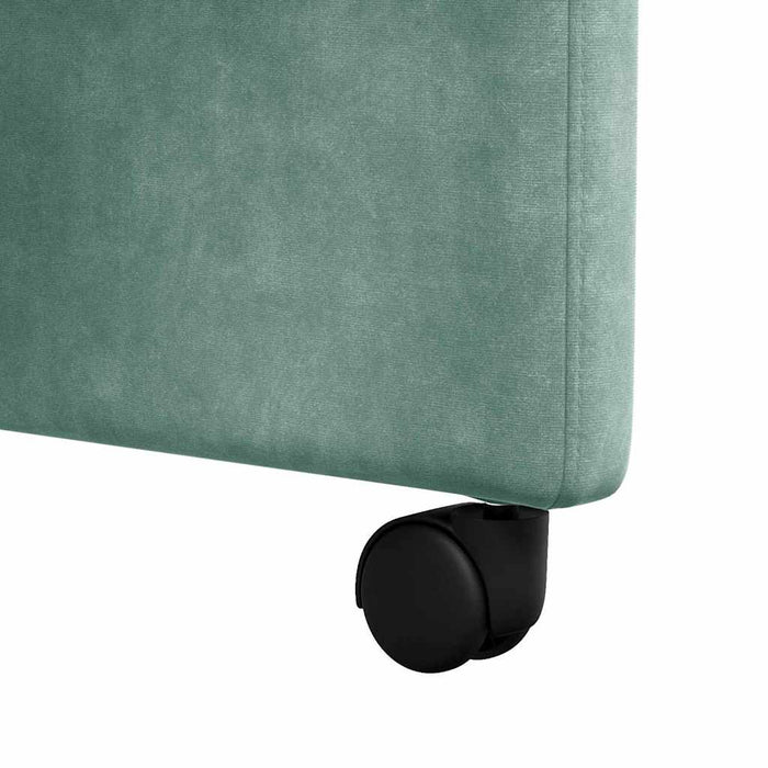 Scaune de dining cu roți 2 pcs verde-albăstriu 58 x 67 x 97 cm - WALTI WALTI