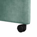 Scaune de dining cu roți 2 pcs verde-albăstriu 58 x 67 x 97 cm - WALTI WALTI