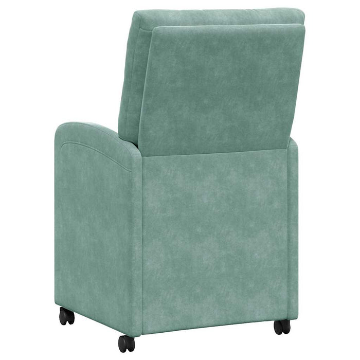 Scaune de dining cu roți 2 pcs verde-albăstriu 58 x 67 x 97 cm - WALTI WALTI