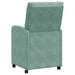 Scaune de dining cu roți 2 pcs verde-albăstriu 58 x 67 x 97 cm - WALTI WALTI