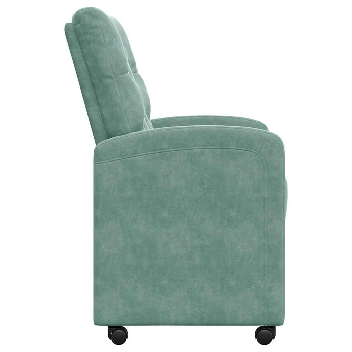 Scaune de dining cu roți 2 pcs verde-albăstriu 58 x 67 x 97 cm - WALTI WALTI