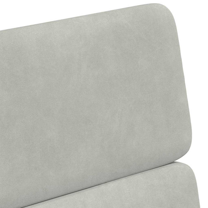 Scaune de dining cu roți 2 pcs Gri deschis 58 x 65 x 98 cm - WALTI WALTI