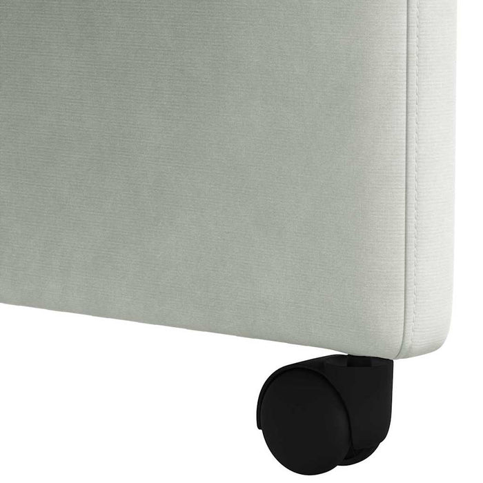Scaune de dining cu roți 2 pcs Gri deschis 58 x 65 x 98 cm - WALTI WALTI