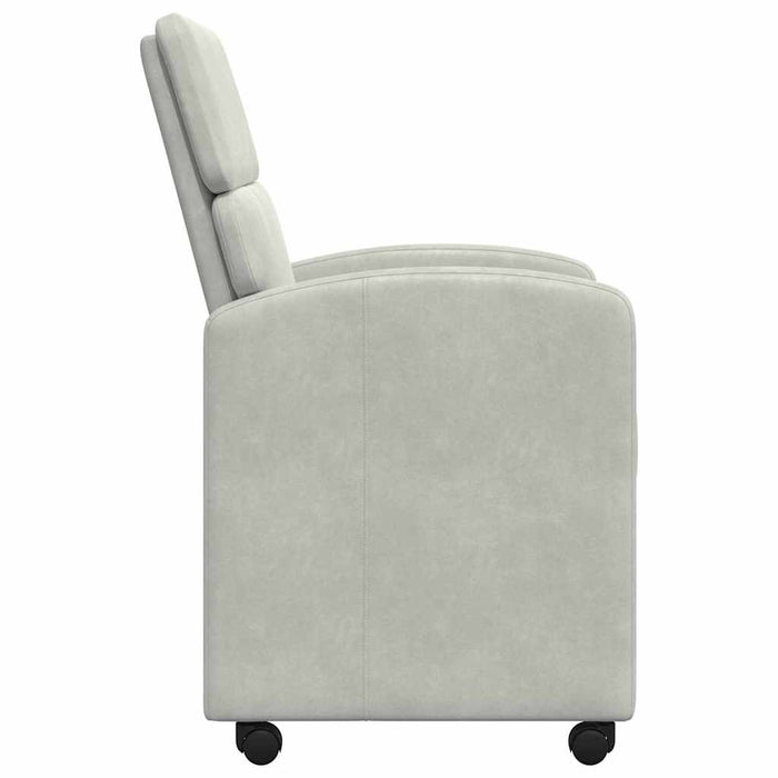 Scaune de dining cu roți 2 pcs Gri deschis 58 x 65 x 98 cm - WALTI WALTI