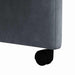 Scaune de dining cu roți 2 pcs Gri închis 58 x 65 x 98 cm - WALTI WALTI
