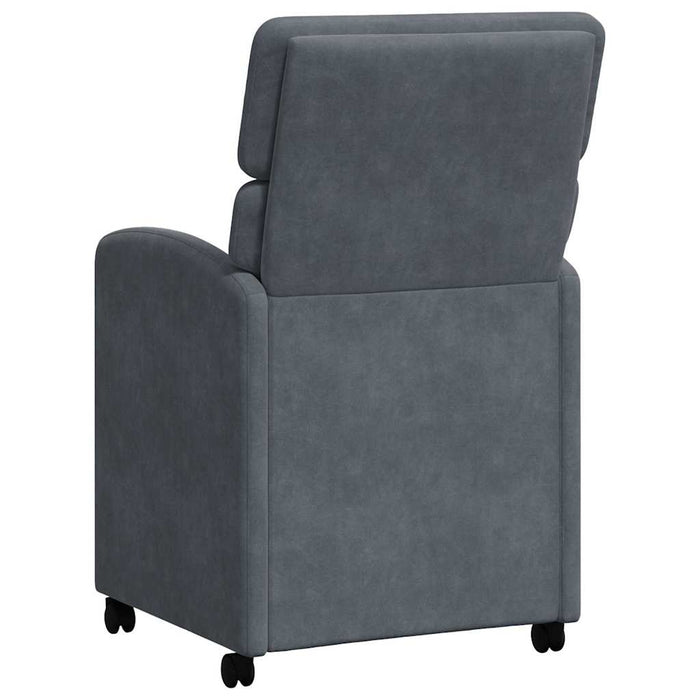 Scaune de dining cu roți 2 pcs Gri închis 58 x 65 x 98 cm - WALTI WALTI