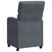 Scaune de dining cu roți 2 pcs Gri închis 58 x 65 x 98 cm - WALTI WALTI