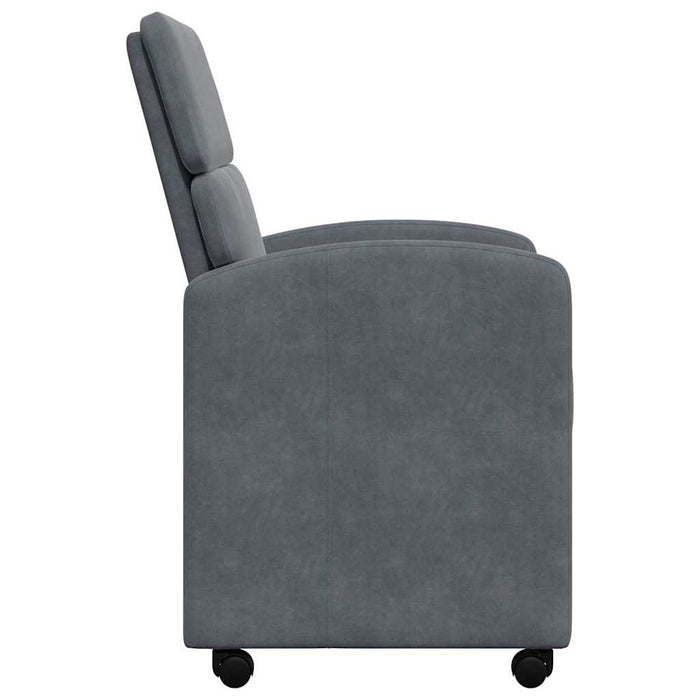 Scaune de dining cu roți 2 pcs Gri închis 58 x 65 x 98 cm - WALTI WALTI