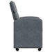 Scaune de dining cu roți 2 pcs Gri închis 58 x 65 x 98 cm - WALTI WALTI