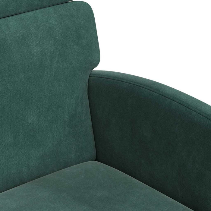 Scaune de dining cu roți 2 pcs Verde închis 58 x 65 x 98 cm - WALTI WALTI