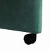 Scaune de dining cu roți 2 pcs Verde închis 58 x 65 x 98 cm - WALTI WALTI
