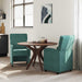Scaune de dining cu roți 2 pcs Verde închis 58 x 65 x 98 cm - WALTI WALTI
