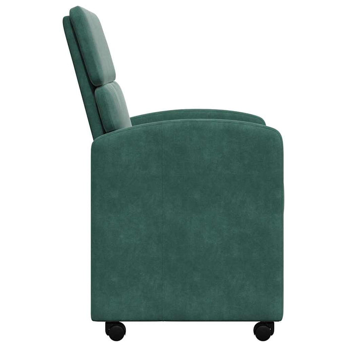 Scaune de dining cu roți 2 pcs Verde închis 58 x 65 x 98 cm - WALTI WALTI