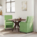 Scaune de dining cu roți 2 pcs Lysegrønn 58 x 65 x 98 cm - WALTI WALTI