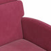Scaune de dining cu roți 2 pcs bordo 58 x 65 x 98 cm Catifea - WALTI WALTI