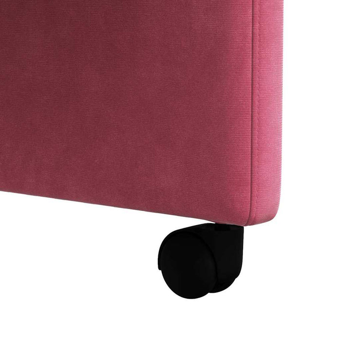 Scaune de dining cu roți 2 pcs bordo 58 x 65 x 98 cm Catifea - WALTI WALTI