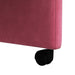 Scaune de dining cu roți 2 pcs bordo 58 x 65 x 98 cm Catifea - WALTI WALTI