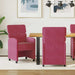Scaune de dining cu roți 2 pcs bordo 58 x 65 x 98 cm Catifea - WALTI WALTI