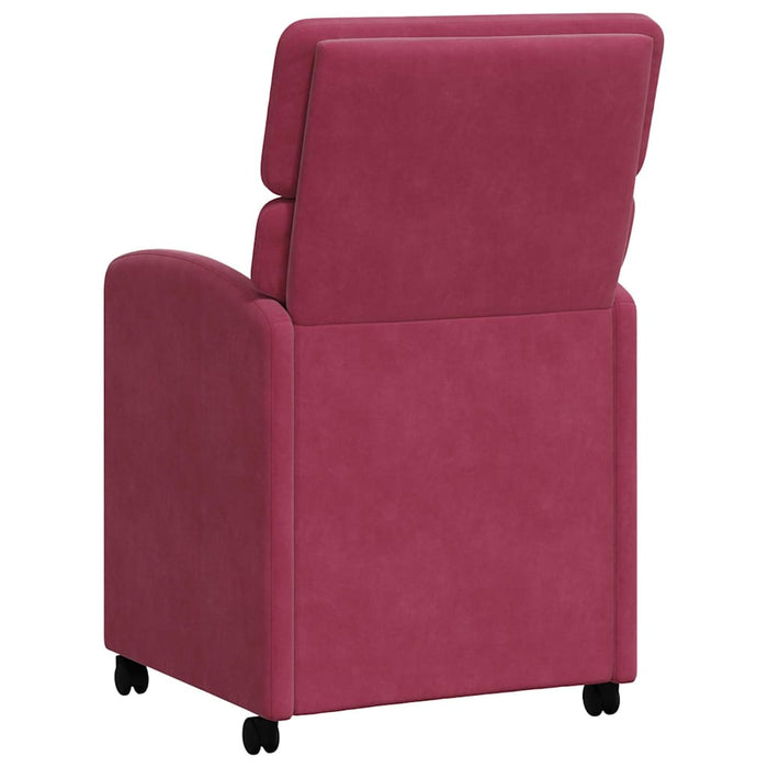 Scaune de dining cu roți 2 pcs bordo 58 x 65 x 98 cm Catifea - WALTI WALTI
