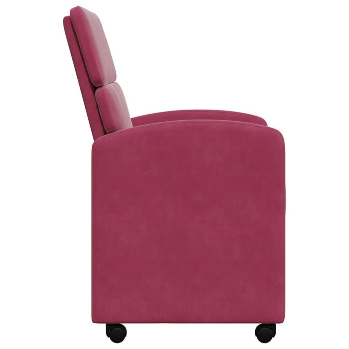 Scaune de dining cu roți 2 pcs bordo 58 x 65 x 98 cm Catifea - WALTI WALTI