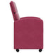 Scaune de dining cu roți 2 pcs bordo 58 x 65 x 98 cm Catifea - WALTI WALTI