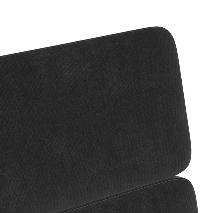 Scaune de dining cu roți 2 pcs Negru 58 x 65 x 98 cm Catifea - WALTI WALTI
