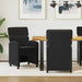 Scaune de dining cu roți 2 pcs Negru 58 x 65 x 98 cm Catifea - WALTI WALTI