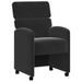 Scaune de dining cu roți 2 pcs Negru 58 x 65 x 98 cm Catifea - WALTI WALTI