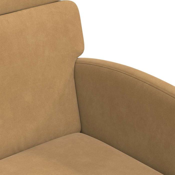 Scaune de dining cu roți 2 pcs Maro 58 x 65 x 98 cm Catifea - WALTI WALTI