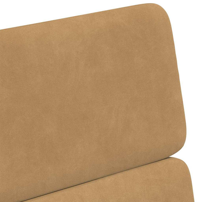 Scaune de dining cu roți 2 pcs Maro 58 x 65 x 98 cm Catifea - WALTI WALTI