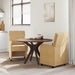 Scaune de dining cu roți 2 pcs Maro 58 x 65 x 98 cm Catifea - WALTI WALTI