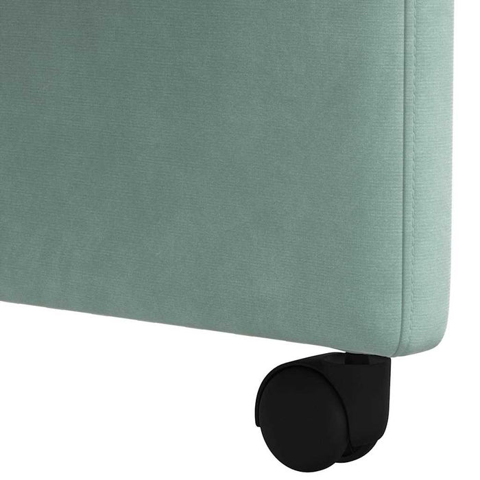 Scaune de dining cu roți 2 pcs verde-albăstriu 58 x 65 x 98 cm - WALTI WALTI