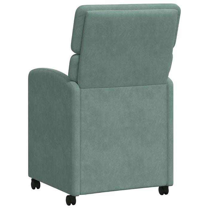 Scaune de dining cu roți 2 pcs verde-albăstriu 58 x 65 x 98 cm - WALTI WALTI