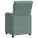 Scaune de dining cu roți 2 pcs verde-albăstriu 58 x 65 x 98 cm - WALTI WALTI
