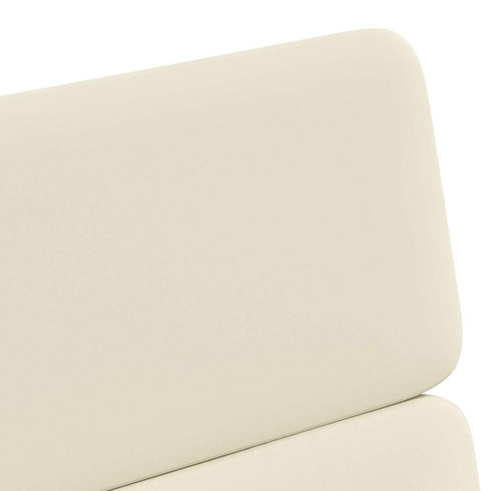 Scaune de dining cu roți cu roți 2 pcs Crem 58 x 65 x 98 cm - WALTI WALTI