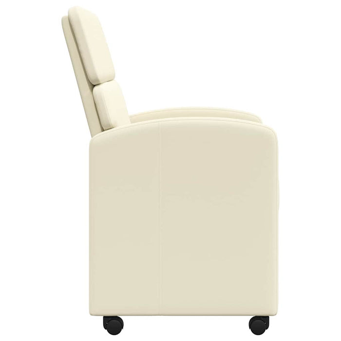 Scaune de dining cu roți cu roți 2 pcs Crem 58 x 65 x 98 cm - WALTI WALTI