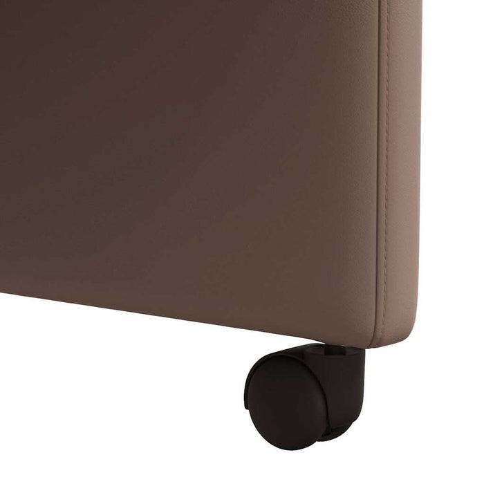 Scaune de dining cu roți cu roți 2 pcs Maro 58 x 65 x 98 cm - WALTI WALTI