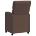 Scaune de dining cu roți cu roți 2 pcs Maro 58 x 65 x 98 cm - WALTI WALTI