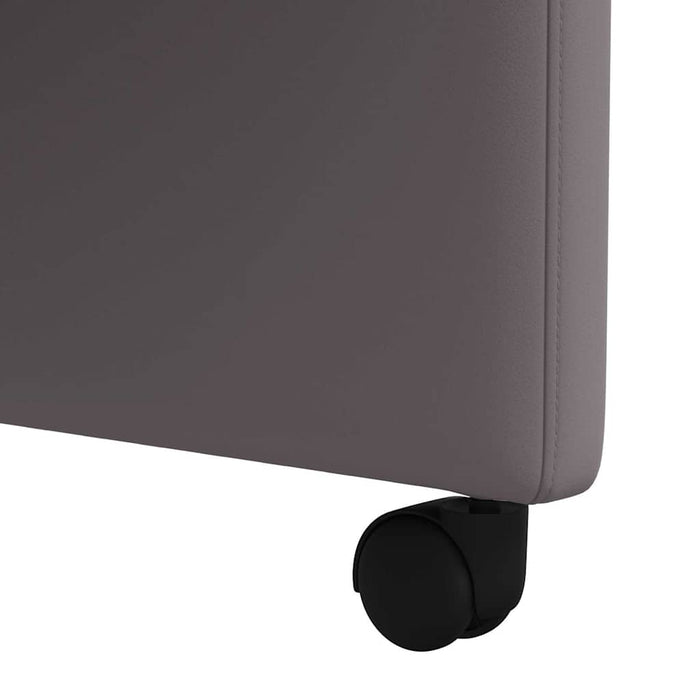 Scaune de dining cu roți cu roți 2 pcs Gri 58 x 65 x 98 cm - WALTI WALTI