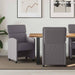 Scaune de dining cu roți cu roți 2 pcs Gri 58 x 65 x 98 cm - WALTI WALTI