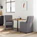 Scaune de dining cu roți cu roți 2 pcs Gri 58 x 65 x 98 cm - WALTI WALTI