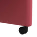 Scaune de dining cu roți cu roți 2 pcs bordo 58 x 65 x 98 cm - WALTI WALTI