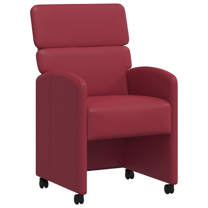 Scaune de dining cu roți cu roți 2 pcs bordo 58 x 65 x 98 cm - WALTI WALTI