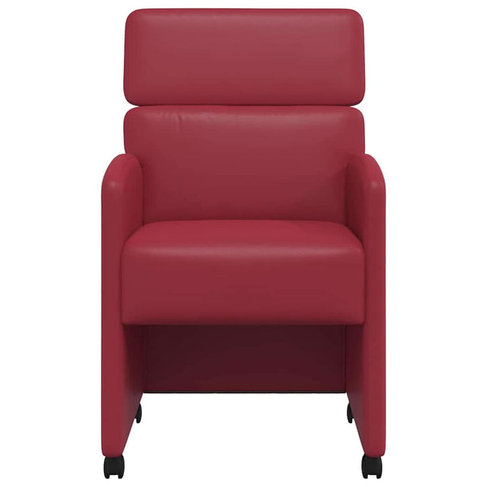 Scaune de dining cu roți cu roți 2 pcs bordo 58 x 65 x 98 cm - WALTI WALTI