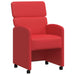 Scaune de dining cu roți cu roți 2 pcs Roșu 58 x 65 x 98 cm - WALTI WALTI
